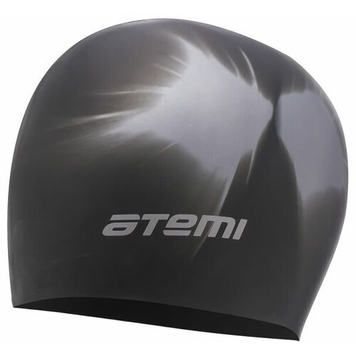 Шапочка для плавания ATEMI MC202, черный/серый