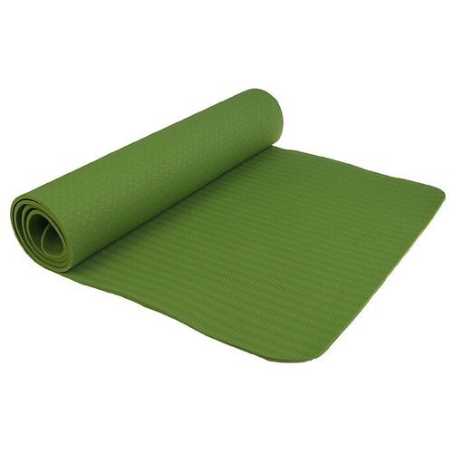 Sangh Коврик для йоги 183 × 61 × 0,6 см, цвет зелёный
