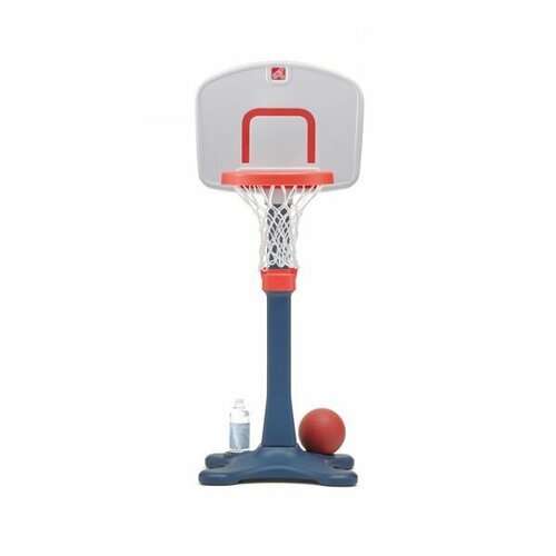 Детский баскетбольный щит Step-2 735799 ( крафт) мобильный, с мячом, для детей от 2 лет, высота 168-229 см