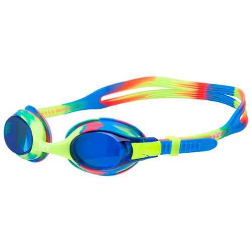 Очки для плавания детские TYR Swimple Tie Dye Jr, LGSWTD-667, розовые линзы
