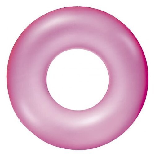 Надувной круг для плавания 91 см 'Неоновый иней' 10+ Bestway розовый