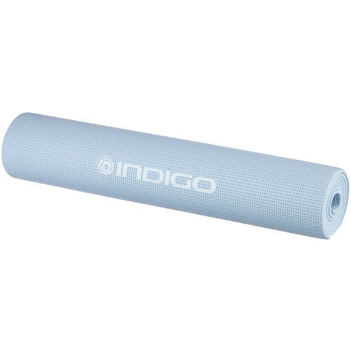 YG06 Коврик для йоги и фитнеса INDIGO PVC Голубой 173*61*0,6 см