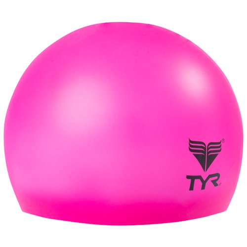 Шапочка для плавания Tyr Wrinkle Free Junior Silicone Cap LCSJR, розовый
