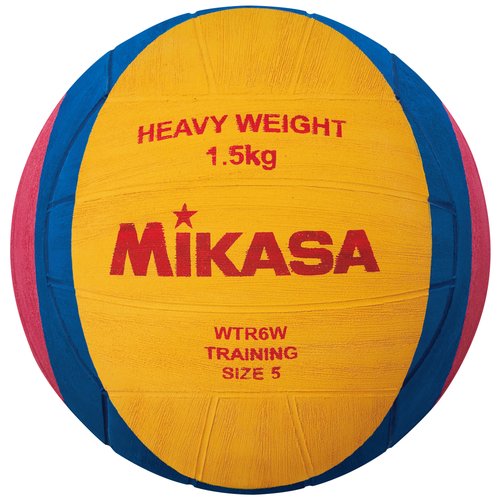 Мяч для водного поло Mikasa WTR6W, желтый/синий/розовый