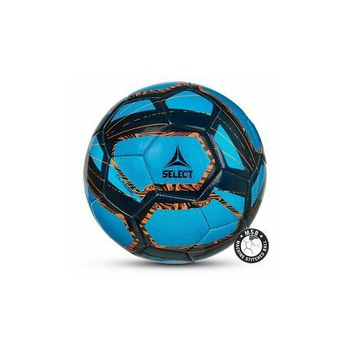 Мяч футбольный SELECT Classic V22 (4, синий-черный-оранжевый)
