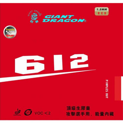 Накладка для н/тенниса Giant Dragon 612, Black, 2.2