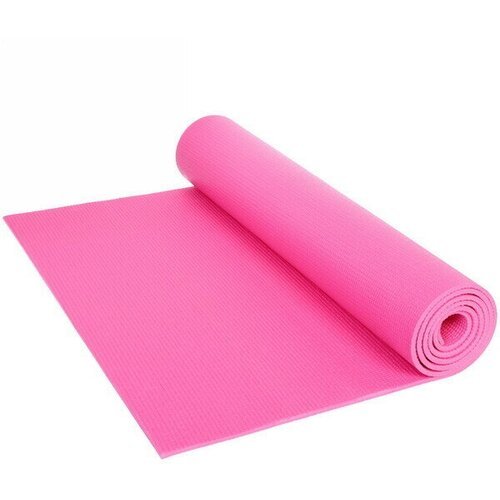 Коврик для йоги 6 мм 61х173 см «Однотонный», розовый