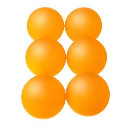 Мячи шарики для настольного тенниса Estafit, 6 шт, оранжевые