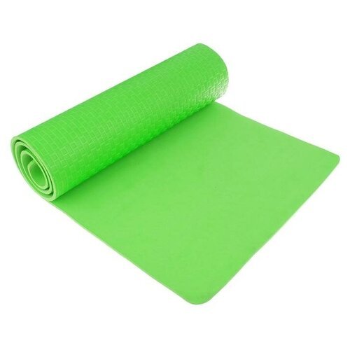 Коврик Sangh Yoga mat, 183х61 см зелeный 0.7 см