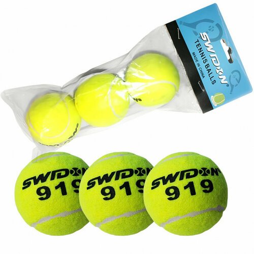 Мячи для большого тенниса Swidon 919 3 шт. (в пакете) E29374