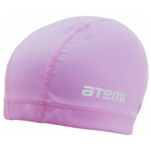 Шапочка для плавания тканевая с пу покрытием, розовый , Atemi Pu 13