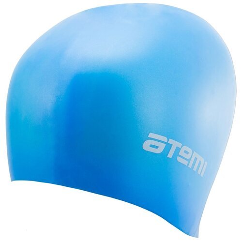 Шапочка для плавания Atemi, силикон (б/м), голубая, Rc301