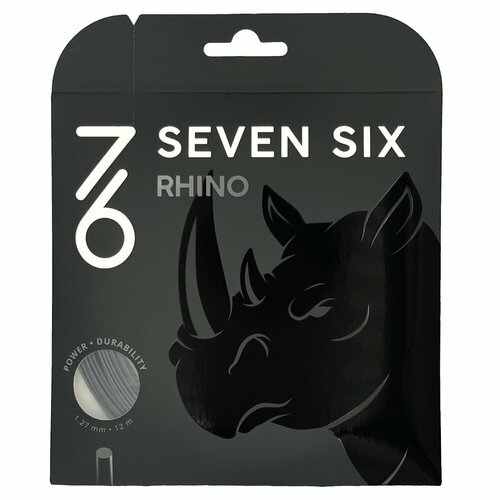 Струна для тенниса 7/6 12m Rhino, Black, 1.22