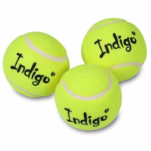 Мяч для большого тенниса INDIGO (3 шт в коробке) начальный уровень IN145