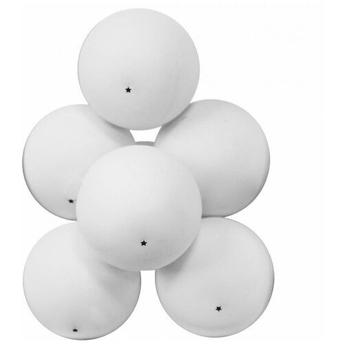 Мячи для настольного тенниса Atemi 1* (белые, 6 шт.)