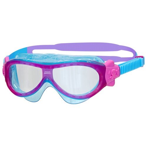 Очки-маска для плавания Zoggs Phantom Kids, фиолетовый/голубой/розовый