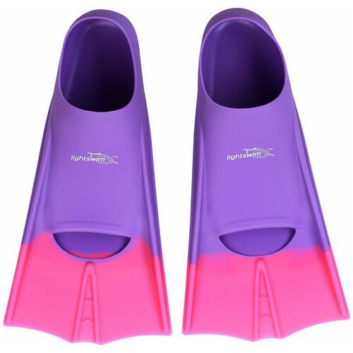 Ласты для плавания детские Training fins Light Swim LSF11 (CH) Фиолетовый/Розовый, р. 33-35