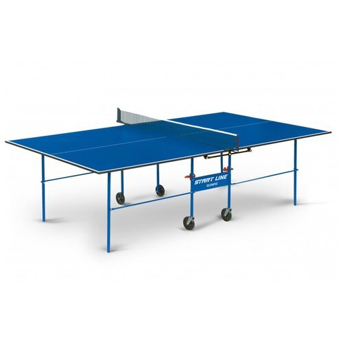 Теннисный стол Start line Olympic blue с сеткой и комплектом аксессуаров