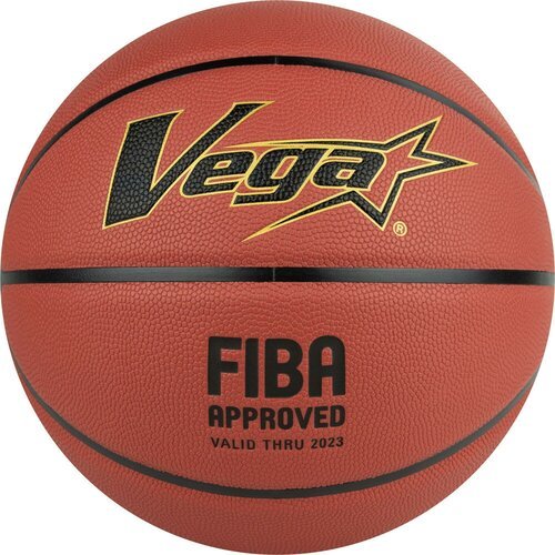 Мяч баскетбольный VEGA 3600, р.7, OBU-718, FIBA, темно-коричневый