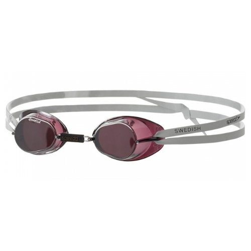 Очки для плавания Speedo Swedish Mirror, красный/серый