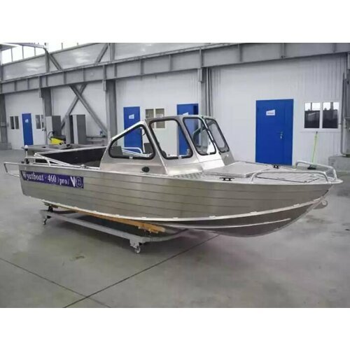 Моторная лодка Wyatboat-460 DCM PRO/ Алюминиевый катер/ Лодки Wyatboat