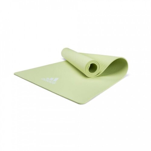 Тренировочный коврик (мат) для йоги Adidas зеленый (ПВХ, Adidas, 8 мм, 610, 80, 80, Зеленый)