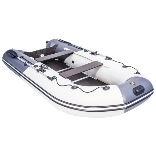 Надувная лодка Ривьера Компакт 3400 СК светло-серый/графит
