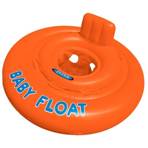 Круг Intex Надувные водные ходунки Intex Baby Float 56588 10x76 см оранжевый