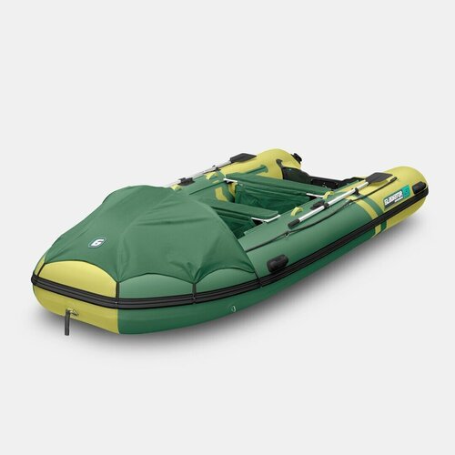 Надувная лодка GLADIATOR E450PRO зелено-оливковый