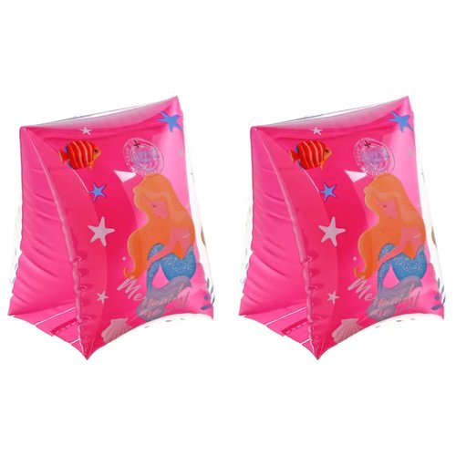 Нарукавники детские для плавания морской МИР, 21X13 см, розовые ПВХ