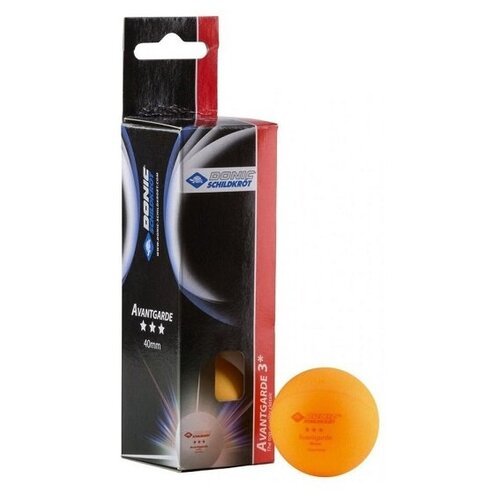 Мячи для настольного тенниса Donic/Schildkrot 3* Avantgarde 40+ Plastic x3 Orange