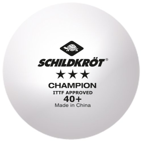 Мяч для настольного тенниса Donic 3* Champion Ittf, белый, 3 шт.