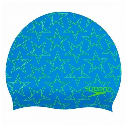 Шапочка для плавания детская SPEEDO BoomStar Jr 8-08386F302, силикон, голубо-зеленый