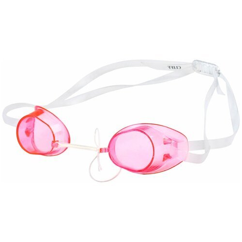 Очки для плавания взрослые CLIFF G1100, стартовые, розовые