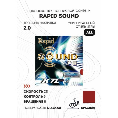 Friendship Накладка LKT Rapid Sound (Красный, 2,0)