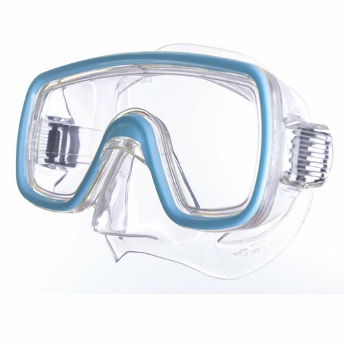 Маска SALVAS Domino Md Mask, для плавания CA140C1TQSTH для плавания, размер: Medium, голубой (безопасное стекло)
