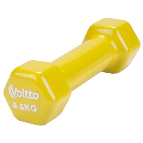 Гантель для фитнеса виниловая Voitto 0,5 кг