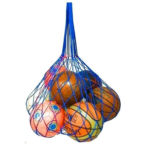 Сетка, сумка для переноса – хранения мячей. Сетка для мячей. 20 мячей, синий, Альмед