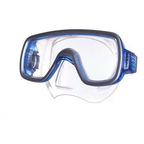 Маска для плавания Salvas Geo Jr Mask, арт.CA105S1BYSTH, безопасное стекло, силикон, р. Junior, синий