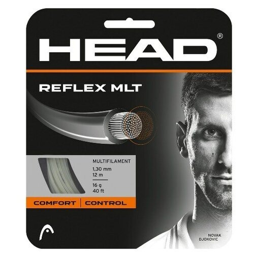 Струна для тенниса HEAD 12m Reflex MLT, Natural, 1.30