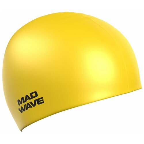 M0531 12 2 06W Силиконовая шапочка Mad Wave Intensive Big увеличенного объема (+5 мм) желтый M0531 12 2 06W