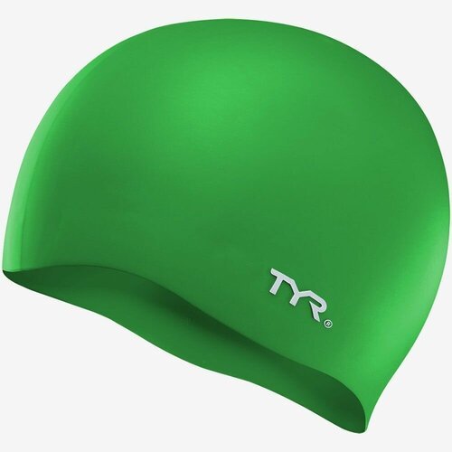 Шапочка для плавания TYR Wrinkle Free Silicone Cap, зеленая