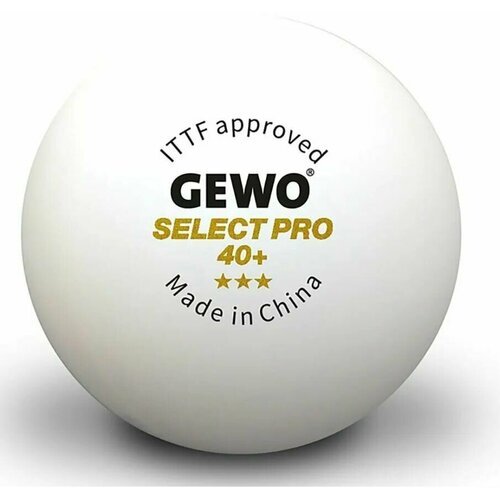 Мячи Gewo 3* Select Pro 40+ Plastic x3 White